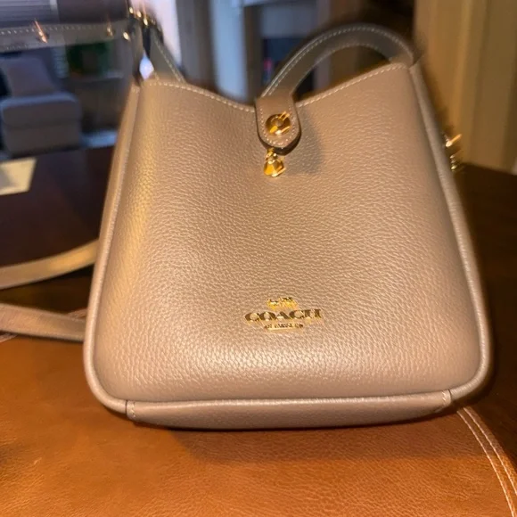 Coach Gray Leather Shoulder Bag - Picture 1 of 6
